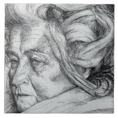 母(Umberto Boccioni著) タイル (正面)