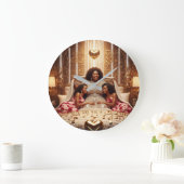 母A ラージ壁時計 (ホーム)