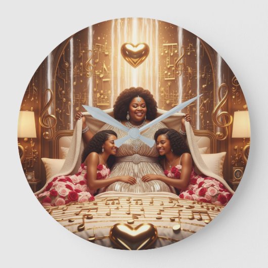 母A ラージ壁時計 (正面)