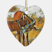 母Burro及び息子のオーナメント セラミックオーナメント (右)