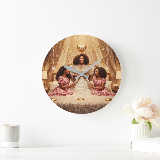 母C ラージ壁時計 (ホーム)