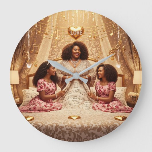 母C ラージ壁時計 (正面)