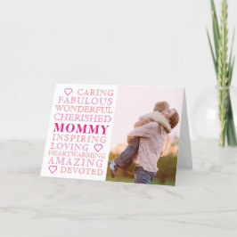 母DayTypography家族モダンの写真 カード