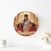 母F ラージ壁時計 (ホーム)