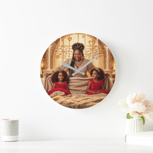 母F ラージ壁時計 (ホーム)