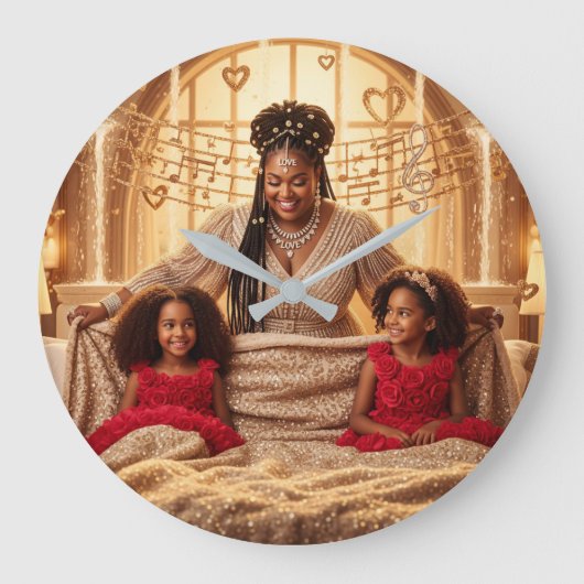 母F ラージ壁時計 (正面)