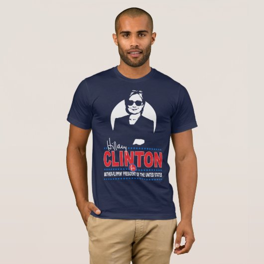母Flippin'大統領のためのヒラリー・クリントン Tシャツ (正面フル)