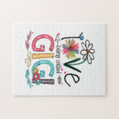 母I好きギグヒマワリ誕生日 ジグソーパズル (横)