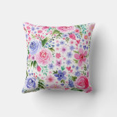 母Keepsake写真ギフト水の色フローラ クッション (裏面)