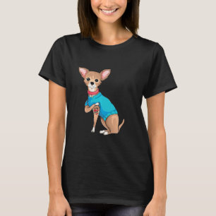 母Sデイおもしろい犬チワワ私は母タット大好き Tシャツ