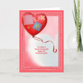 母TLCハートバルーン サンキューカード