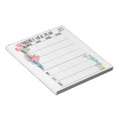 毎パーソナライズされた週の食事計画 ノートパッド (アングル)