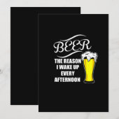 毎午後、目覚める理由はビール 招待状 (正面/裏面)