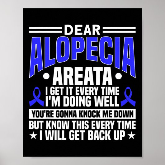 毎回私はAlopecia認識度1をバックアップする ポスター (正面)