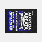 毎回脱毛症認識度 フリースブランケット (正面(横))