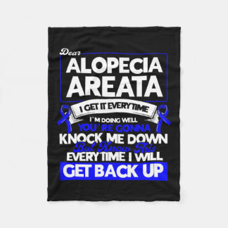 毎回脱毛症認識度 フリースブランケット