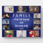 毎年の家族ことわざKeepsake 12フォトコラージュ フォトプラーク (正面)