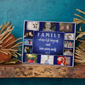 毎年の家族ことわざKeepsake 12フォトコラージュ フォトプラーク (側面)