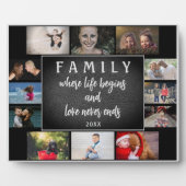 毎年の家族ことわざKeepsake 12フォトコラージュ フォトプラーク (正面)