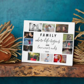 毎年の家族記念ことわざ12フォトコラージュ フォトプラーク (側面)