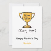 毎年の母 | 母おもしろいの日 カード (正面)