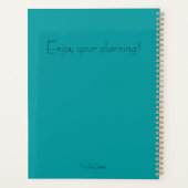 毎年エレガント1日にアレクサンドラをパーソナライズ プランナー手帳 (裏面)