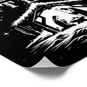 毎年クリスマス クールなイエス・キリストの降誕シーン クリスチャン ポスター (角)