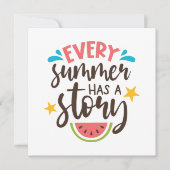 毎年夏には物語がある、夏の冒険 サンキューカード (正面)