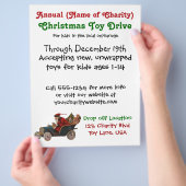 毎年恒例のクリスマストイドライブチャリティサンタクロース チラシ (手)