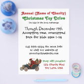 毎年恒例のクリスマストイドライブチャリティサンタクロース チラシ (シングル)