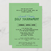 毎年恒例のチャリティートーナメントゴルフ招待状 招待状 (正面/裏面)