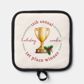 毎年恒例のホリデーコンテスト受賞者の賞 鍋敷き (正面)