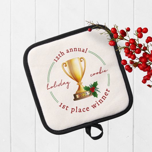 毎年恒例のホリデーコンテスト受賞者の賞 鍋敷き