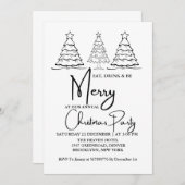 毎年恒例のメリークリスマスパーティー 案内状 (正面/裏面)