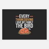 毎年感謝祭には家族を無視する ラッピングペーパーシート (正面)