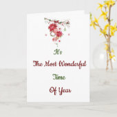 **毎年**クリスマス**特別** カード (黄色い花)