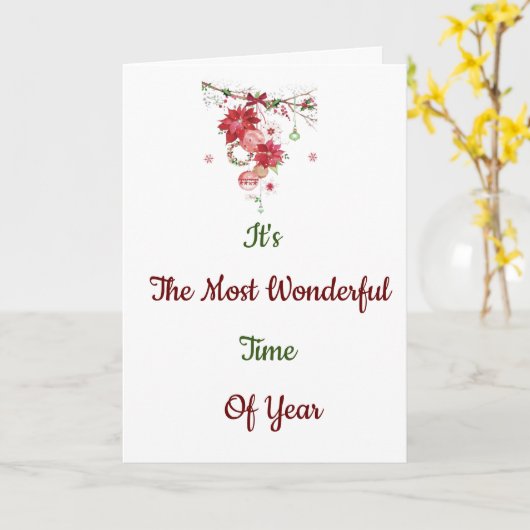 **毎年**クリスマス**特別** カード (黄色い花)