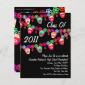 毎年~ランタン卒業パーティー招待状 招待状 (正面/裏面)