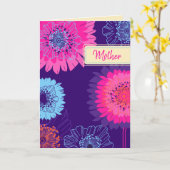 毎年、母のためにより美しい誕生日のカード カード (黄色い花)