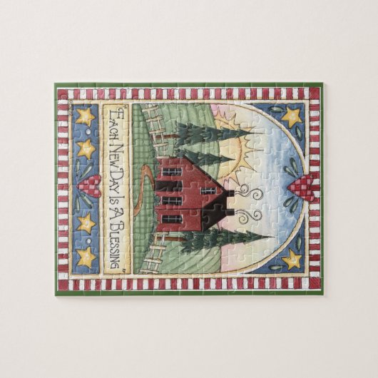 毎新しい日はFolkartの賛美のパズルです ジグソーパズル (横)