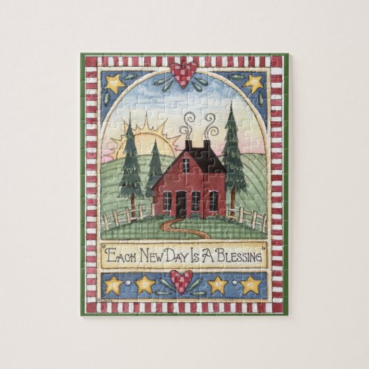 毎新しい日はFolkartの賛美のパズルです ジグソーパズル (縦)