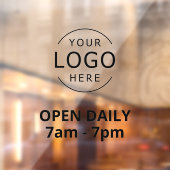 毎日あなたのロゴの店舗看板 ウィンドウサイン (シート2)