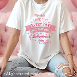 毎日あなたを愛してる ネーム レディース Tシャツ