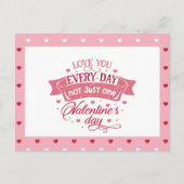 毎日あなたを愛する1日だけでなく甘い シーズンポストカード (正面)