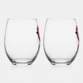 毎日あなたを愛する ステムなしワイングラス (右)