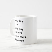 毎日あらゆる方法でコーヒーマグ コーヒーマグカップ (正面左)