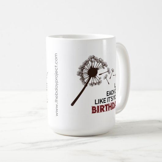 毎日ありますあなたの誕生日のマグはそれのように住んでいます コーヒーマグカップ (正面右)