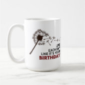 毎日ありますあなたの誕生日のマグはそれのように住んでいます コーヒーマグカップ (左)