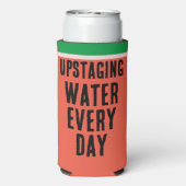 毎日おもしろいの水スイカの夏をアップステージング スリム缶クーラー (Seltzer裏面)