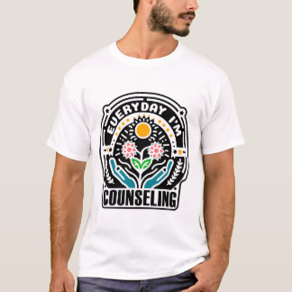 毎日おもしろいの精神衛生カウンセリング Tシャツ